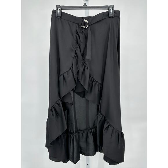 Sandro Ilona Asymetrical Ruffled Skirt with Jupe shorts‎ Large - Picture 4 of 9